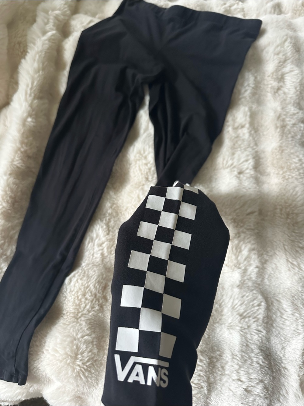 Vans women’s black leggings with side logo - Picture 2 of 4